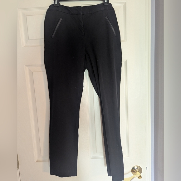 Black Straight Leg Pants with Sleek Design - Picture 1 of 5